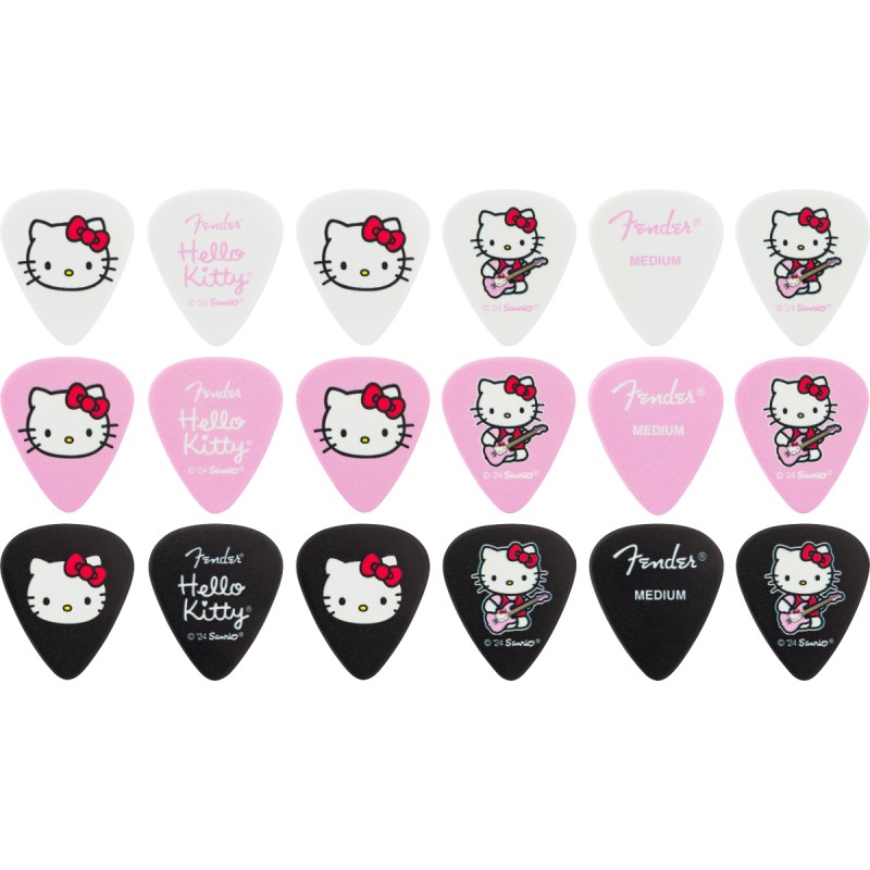Fender x Hello Kitty 18 Pack Pick Tin, Medium �ϥ������ƥ����쥯�������ԥå��̡ҥե��������