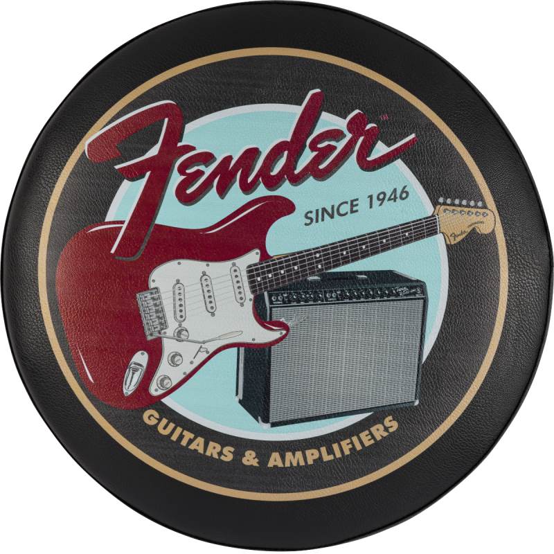 FENDER Guitars & Amps Pick Pouch Barstool, Black/Black, 30"�ҥե��������