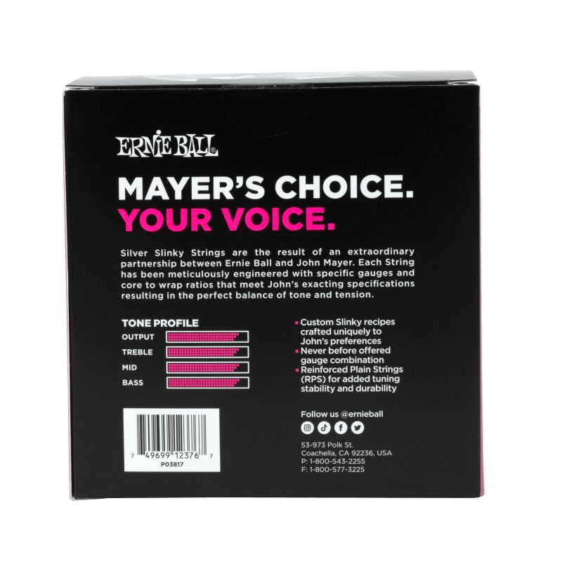 ERNIE BALL 3817 󡦥ᥤ䡼 Silver Slinky ֥ޥBOX 6ѥå John Mayerҥˡܡ
