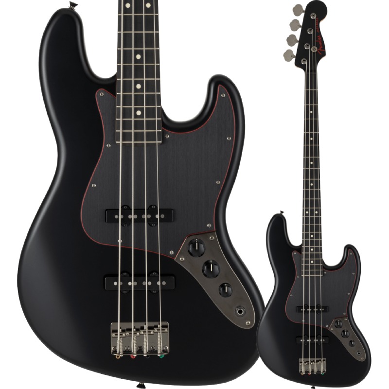 Fender Made in Japan Limited Hybrid II Jazz Bass, Noir, Rosewood