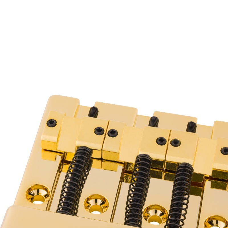 Fender HiMass 4-String Bass Bridge Assembly With Zinc Saddles, Gold�ҥե��������
