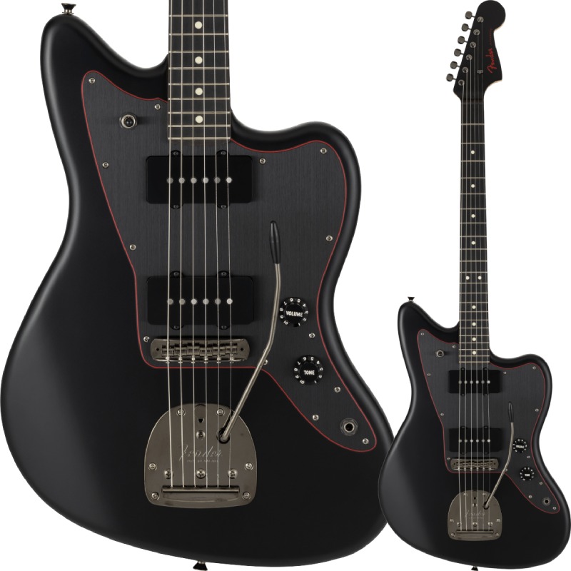Fender Made in Japan Limited Hybrid II Jazzmaster, Noir, Rosewood Fingerboard, Black�ҥե��������