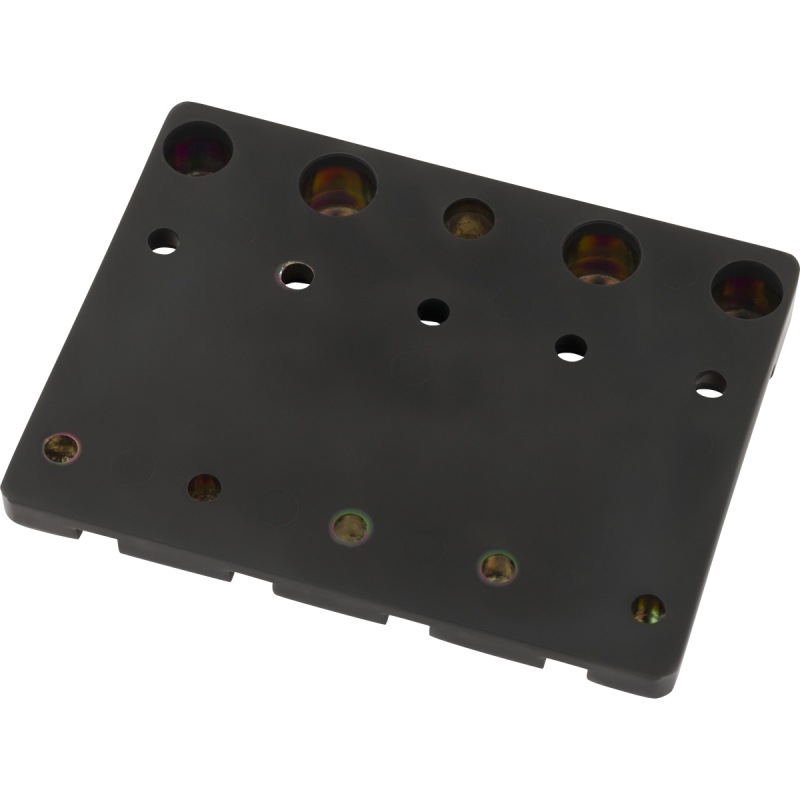 Fender HiMass 4-String Bass Bridge Assembly With Brass Saddles, Black�ҥե��������