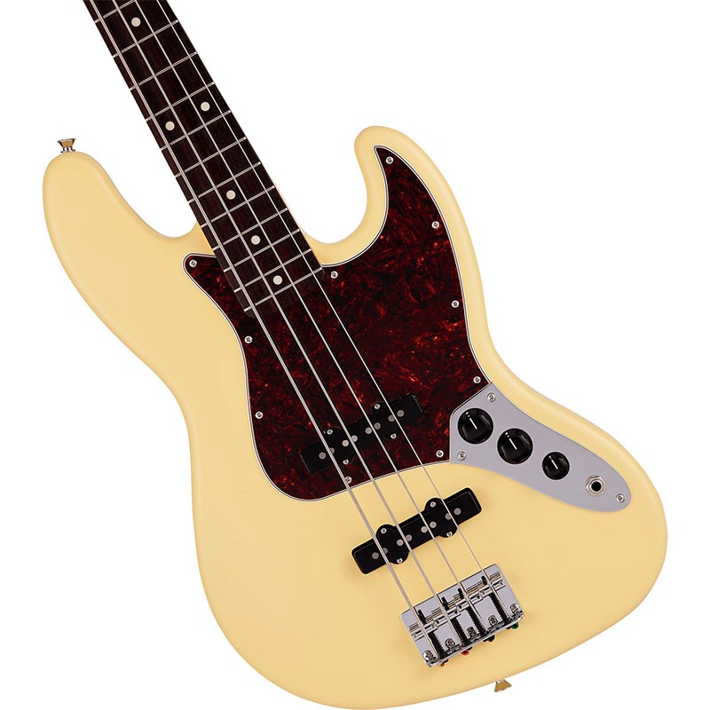 Fender Made in Japan Junior Collection Jazz Bass, Rosewood Fingerboard, Satin Vintage White ����˥������㥺�١����ҥե����������ѥ��
