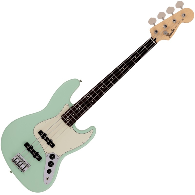 Fender Made in Japan Junior Collection Jazz Bass, Rosewood Fingerboard, Satin Surf Green ����˥������㥺�١����ҥե����������ѥ��