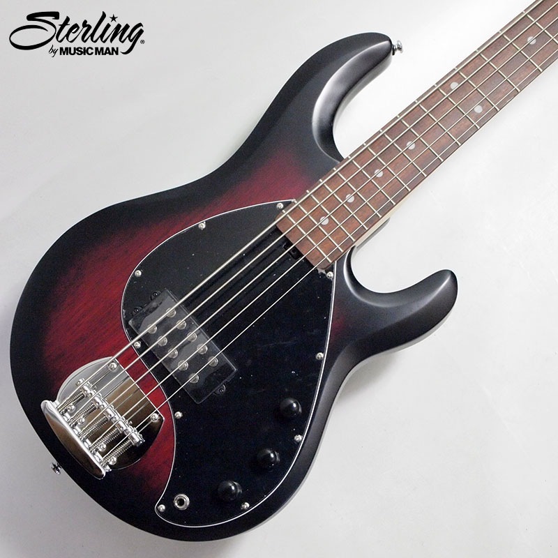 Sterling by Music Man SUB STINGRAY RAY5-RRBS-R1 Ruby Red Satin 5�����쥭�١���