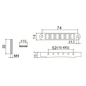  GOTOH Guitar BRIDGE GE103B Nickel�ҥ��ȡ���