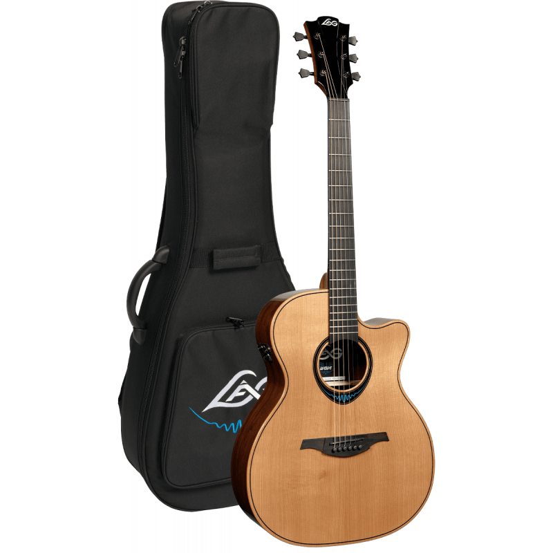 LAG GUITARS TBW2ACE Auditorium Cutaway Glossy Smart Guitar BlueWave��ܥ��쥢���ҥ饰������������