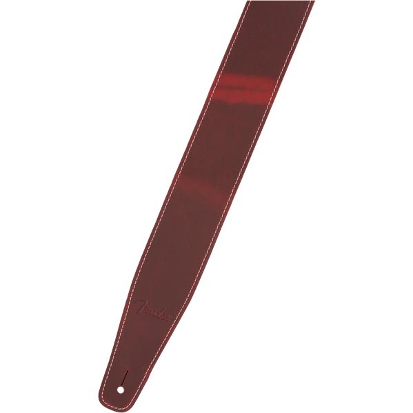 Fender Broken-In Leather Strap, 2.5" Red �쥶�����ȥ�å�