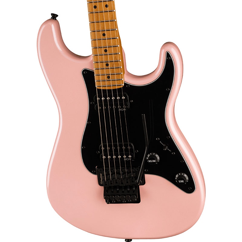 Squier by Fender Contemporary Stratocaster HH FR, Roasted Maple Fingerboard, Black Pickguard, Shell Pink Pearl�ڥ����磻�� �ե�������� 