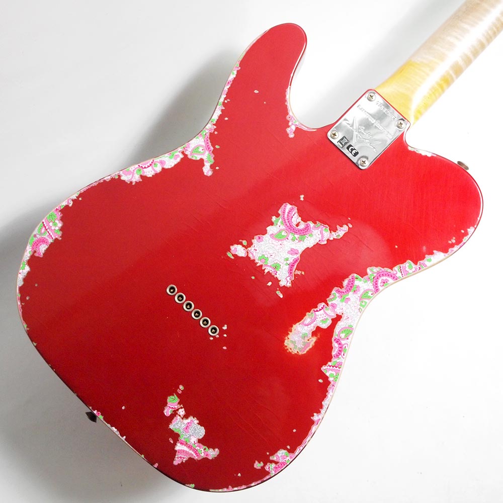 Fender Custom Shop/Limited Edition Heavy Relic '60s H/S Tele Aged Candy Apple Red over Pink Paisleyڥեॷåס