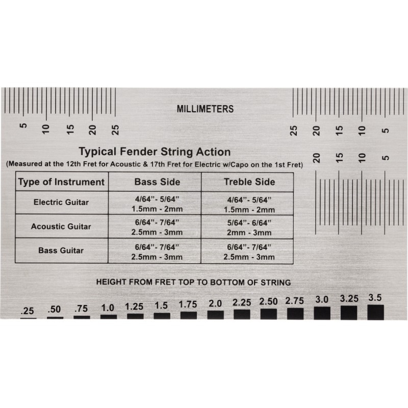 Fender String Action Gauge  ������/�١����ѥ��åȥ��åץġ��� �ե������