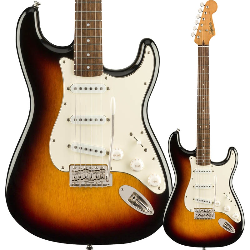 Squier by Fender Classic Vibe '60s Stratocaster, Laurel Fingerboard, 3-Color Sunburst�ڥ����磻�� �ե���������ȥ�ȥ��㥹������