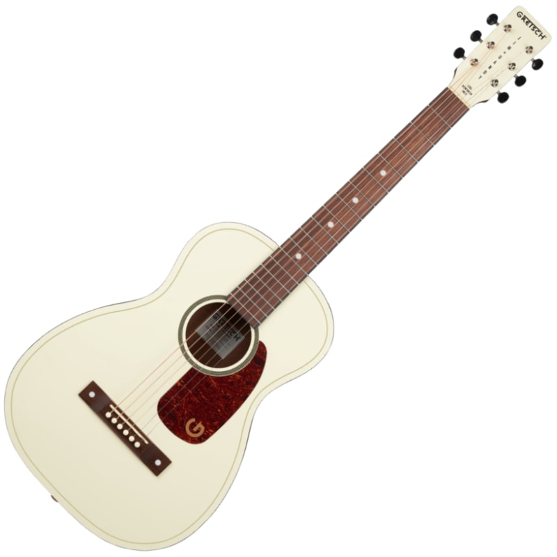 GRETSCH Jim Dandy Parlor LTD, Walnut Fingerboard, Tortoise Pickguard, Vintage White �ѡ��顼������ ����å�