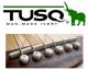 TUSQ/White bridge pins with 2mm black dot PP-1122-00�ҥ������ӡڥ֥�å��ԥ��
