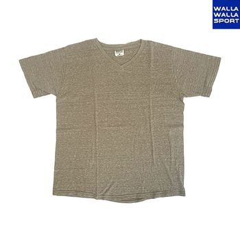 WALLA WALLA SPORTS【SALE45%OFF】USA製 ヴィンテージ感溢れるメランジェ柄ＶネックＴシャツ Sのみ ジュニア 女性に