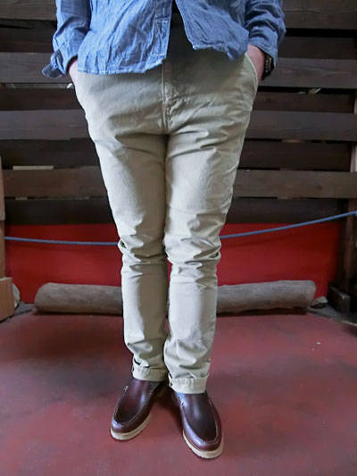 Nudie Jeans(ヌーディージーンズ) 35161-2005 KHAKI SLIM