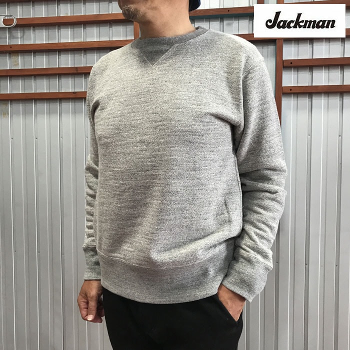 Jackman ジャックマン クルーネックスウェット JM7292 GG SWEAT