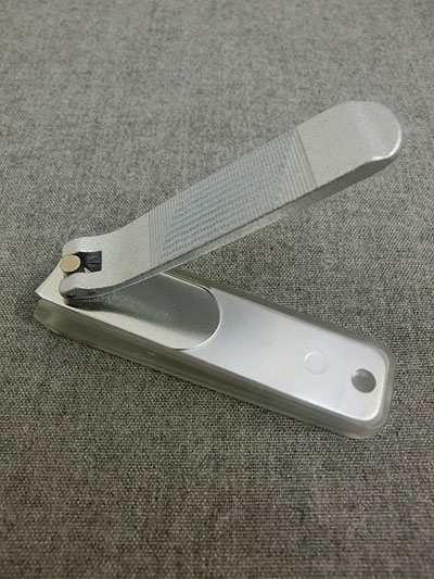 服部利器製作所　岐阜県関市　212ＣＣ　クロムメッキの梨地仕上　つめきり　 Silver シルバー　日本製