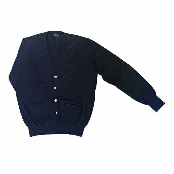 【SALE59%OFF】arbre ARBRE アルブル CANDIDUM 16G Super fine-gauge Knit Cardigan 綿ニットカーディガン Navy ネイビー arbre 送料無料