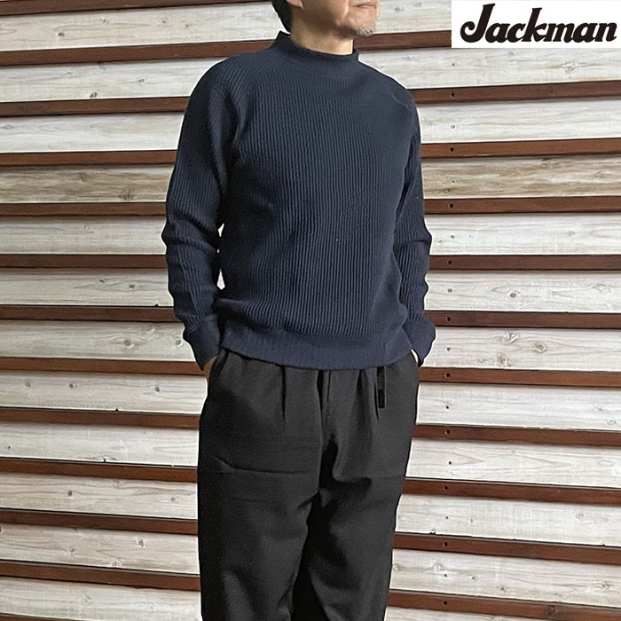 完売⭐︎Jackman ジャックマン 度詰め　ドツメポロシャツ ネイビー XL Jackman（ジャックマン） Dotsume Pocket T-Shirt - ZABOU