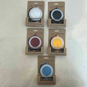 BarebonesLiving No Box ノーボックス　 テープライトLED 軽量充電式　メジャー状のライト　5カラー　Black Blue Red Yellow White
