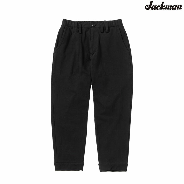 Jackman　ジャックマン  JM4002 Stretch Ankle Trousersストレッチアンクルトラウザー　 Black  ブラック　日本製