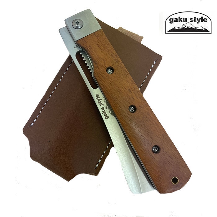 gaku style ガクスタイル　バーベキューシェフ専用革ケースのみ　折りたたみ包丁専用国内製革ケース　革ケースのみ Mサイズ