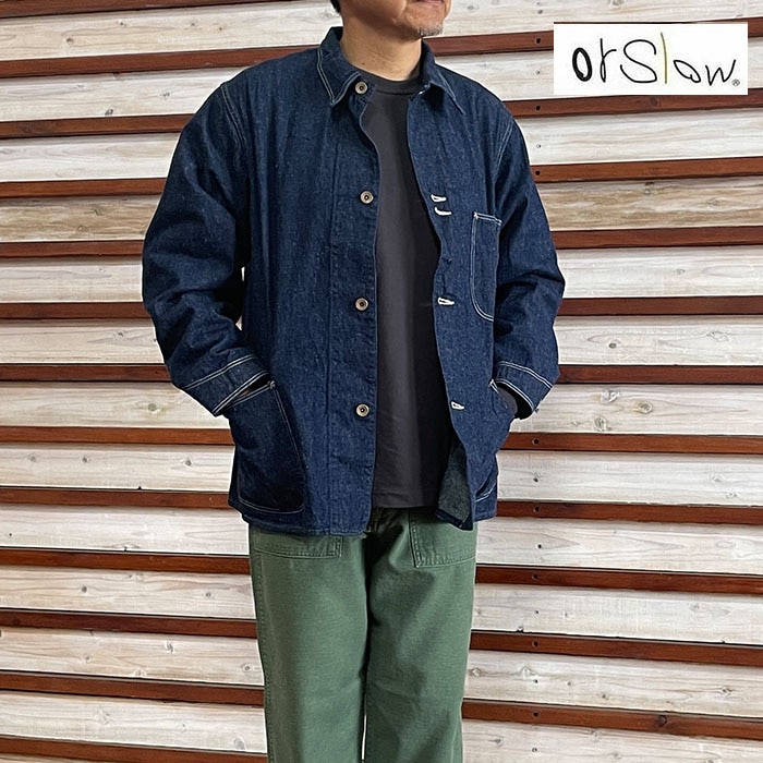 orSlow　オアスロウデニムカバーオールジャケット01-6150-81　1940　40S COVER ALL JK カバーオールジャケット OneWash
