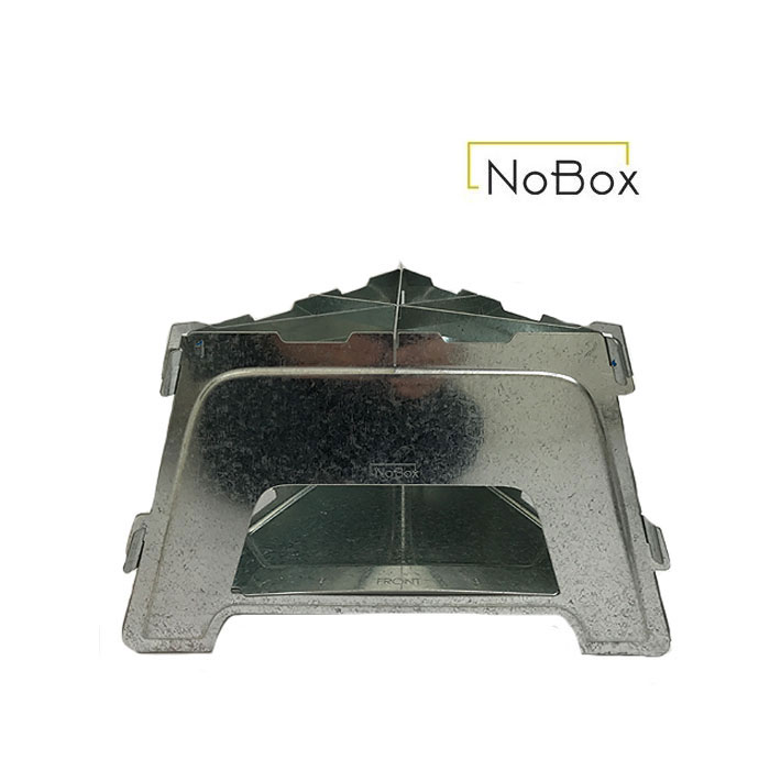 BarebonesLiving【SALE20%OFF】No Box 　NO BOX  ノーボックス フラットストーブ 　ステンレス焚火台