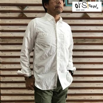 orSlow オアスロウ 01-8070-69 Work Shirts White Chambray　ワークシャツ　ホワイトシャンブレー