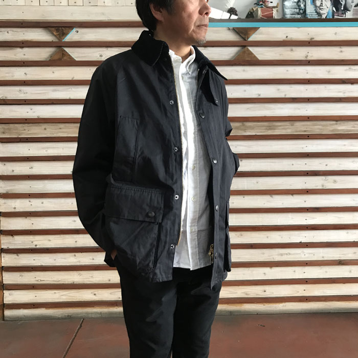 Barbour　バーブァー バブアー国内正規品　 OS BEDALEピーチスキン ノンワックス オーバーサイズ　Navy