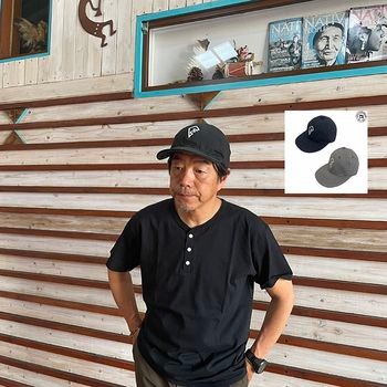 【SALE20%OFF】DECHO デコ  COOPERSTOWN BALLCAP クーパーズタウンボールキャップ コラボレーションキャップ 日本製 1-8SD24 Black  Gray