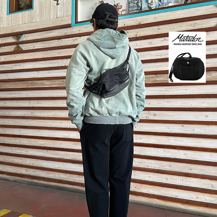Matador マタドール フリーレイン ヒップバッグ 　防水バック　デイリーユースからトラベルに対応する多機能バッグ Black
