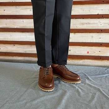 Jalan Sriwijaya ジャランスリウァヤ　99081 CALF CUOIO  ブラウン　 新型Uチップシューズ VIBRAM