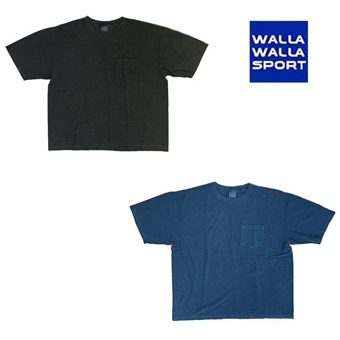 【SALE】WALLA WALLA SPORT ワラワラスポーツ   RIDGE POCKET TEE PIGMENT DYE  リッジ ポケットティー ピグメントダイ 