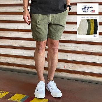 Good On グッドオン GOPT-1602 ヘビージャージー トラベル　ピグメント仕様 ショートパンツ ブラック　ナチュラル　セージ　バナナ