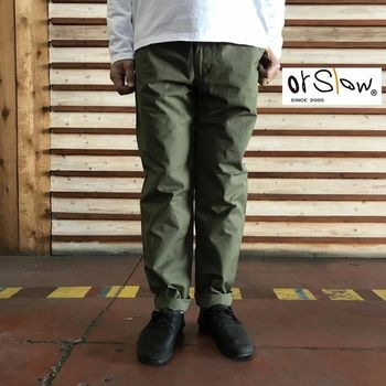 オアスロウ orSlow NEW YORKER ニューヨーカー リップストップ生地 ArmyGreen  Made in Japan  日本製  03-1002-76