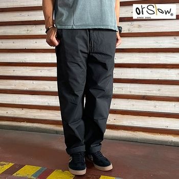 オアスロウ orSlow ニューヨーカーリップストップ 日本製NEW YORKER生地 SumiBlack  Made in Japan  日本製  03-1002-02
