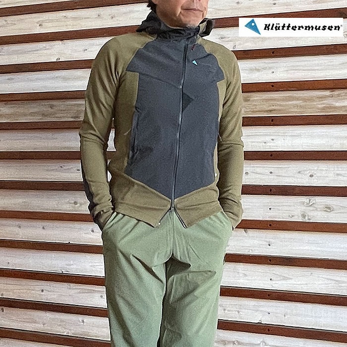 KLATTERMUSEN クレッタルムーセン KM-20681M21  Hugin Zip Hoodie フギン ジップ フーディ OliveRaven