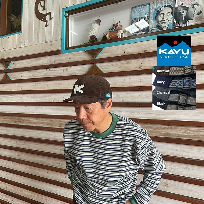 KAVU カブー コードベースボールキャップ コーデュロイ素材 Navy Black Charcoal DBrown 日本製