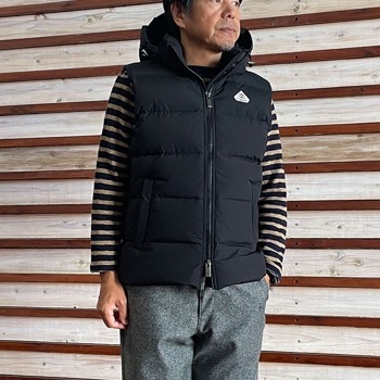 【SALE40%OFF】 PYRENEX ピレネックス 国内正規品  スプートニックミニ　ダウンベスト　SPOUTNIC MINI VEST HMW013  ブラック