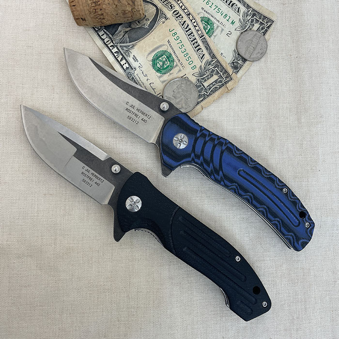 C.JUL HERBERTZ ミリタリーライナーロックナイフ　583312　刃長73mm　440C鋼