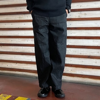 MANUAL ALPHABET マニュアルアルファベット MA-P290 12oz Black Denim Trousers ブラックデニムトラウザー Black