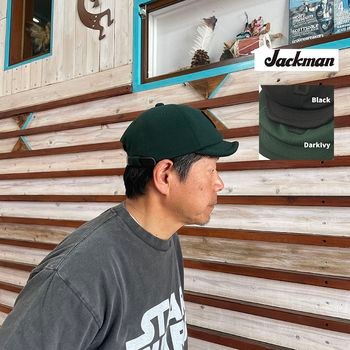 【SALE20%OFF】Jackman ジャックマン JM6517 MZ Sweat BB Cap MZスウェットBBキャップ DarkIvy