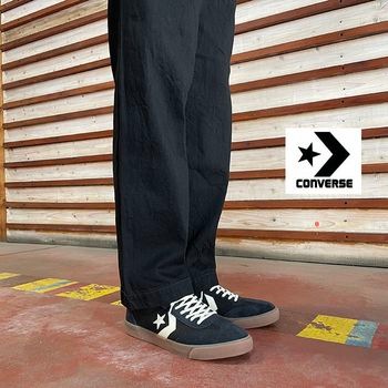 CONVERSE SKATEBOARDING  コンバース 34202300 ROOAD CLASSIC SK OX ロードクラシック キャンバススウェードスニーカー 国内限定 BlackWhite