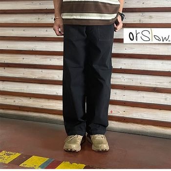 orslow オアスロウ 01-5103-61 HERINGBONE SUMMER FATIGUE PANTS ヘリンボーンサマーファティーグパンツ Black 日本製 