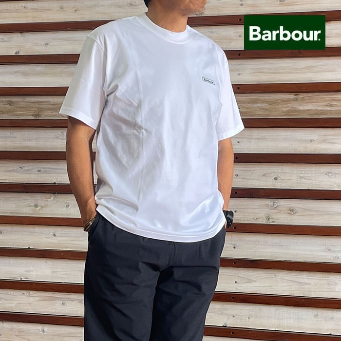 BARBOUR Barbour バブアー251MTS1405 国内正規品 Walton Oversize Tshirt オーバーサイズフィット Tシャツ White