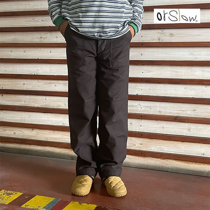 orSlow オアスロウ 01-5002-61 US ARMY FATIGE PANTS オリジナルの国内生地採用 Black
