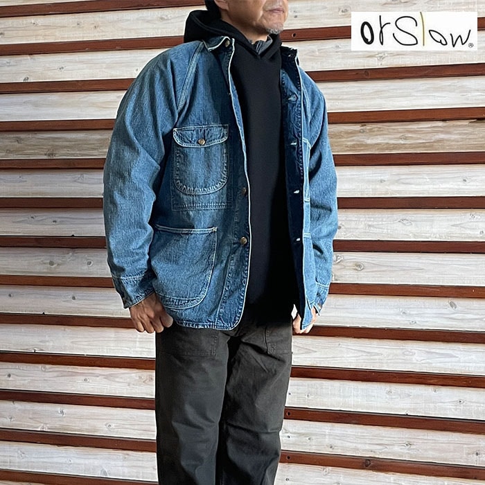 orslow オアスロウ 03-6140-95 1950'S COVERALL USED ユーズドウォッシュ デニム カバーオール ジャケット DenimUsed